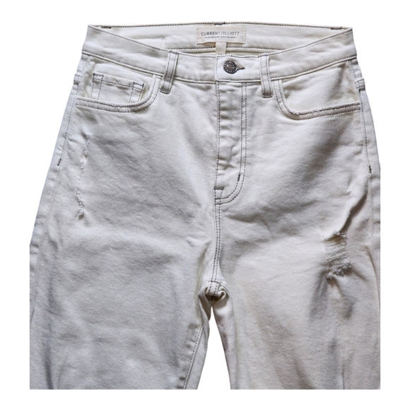 Current/Elliott Anthropologie The Soulmate High Rise Straight Leg Jeans 26 NEW - Picture 3 of 11